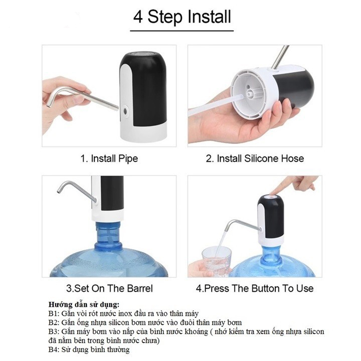 Máy hút nước tự động mini tiện dụng- Có Bảo hành