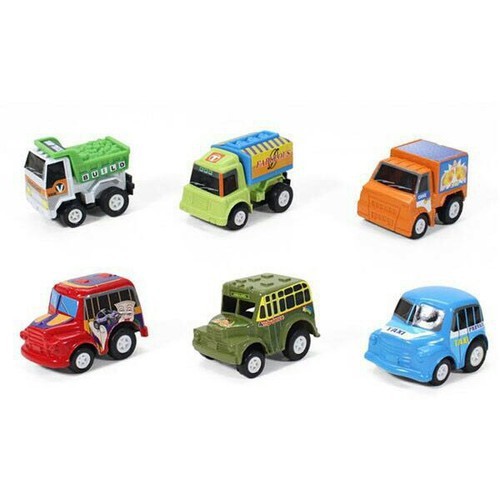 Sét túi 6 ô tô đồ chơi chạy cót mini cho bé yêu