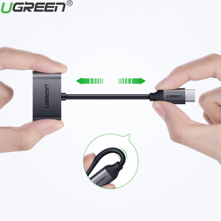 Cáp Chuyển Đổi Type-C To 3,5mm Hỗ Trợ Cổng Sạc USB-C Ugreen 50596
