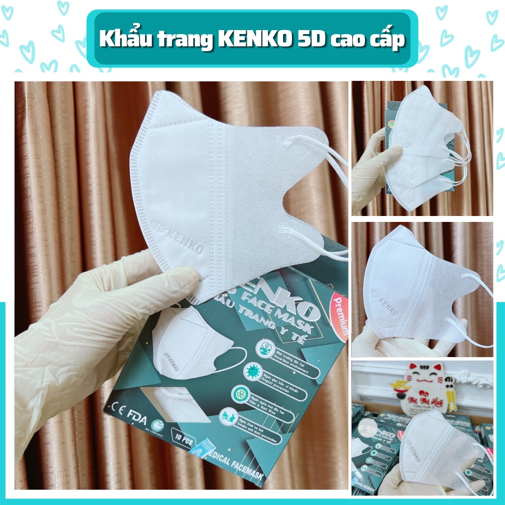 (HCM)KHẨU TRANG 5D KENKO, KHẨU TRANG 5D KENKO