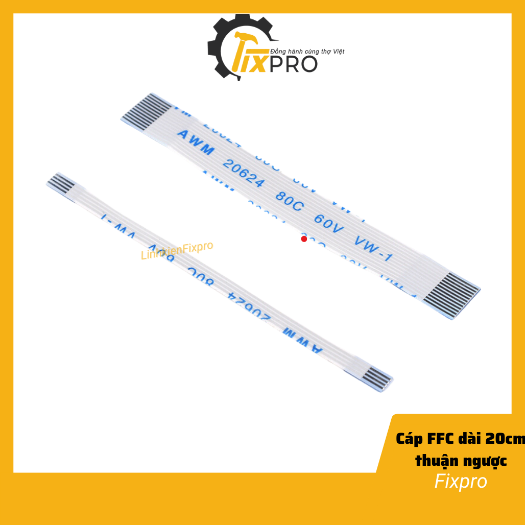 Cáp FFC 18P thuận 0.5mm dài 20cm ( túi 5 chiếc ) - Fixpro