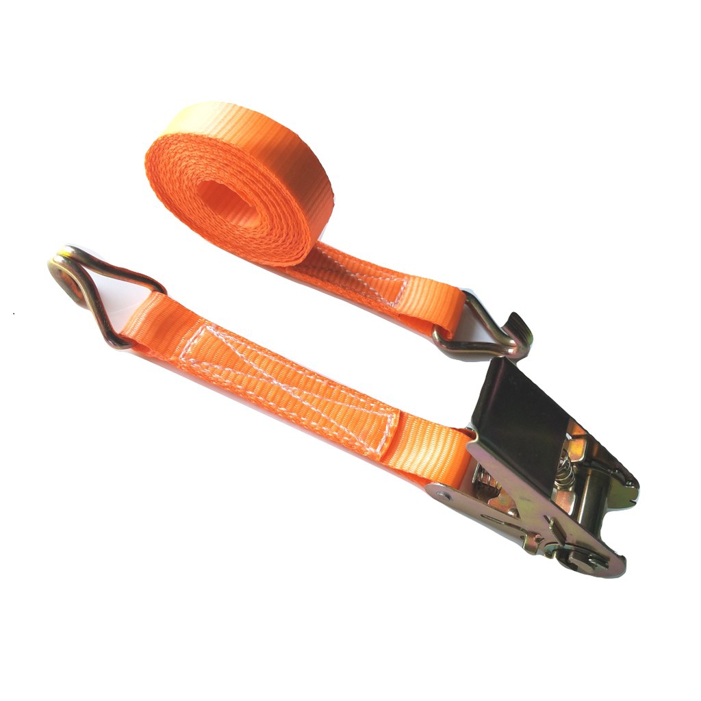 Wire puller ligament of the 25mm long 3 meters have Hook J load 800kg orange capthepgiasi