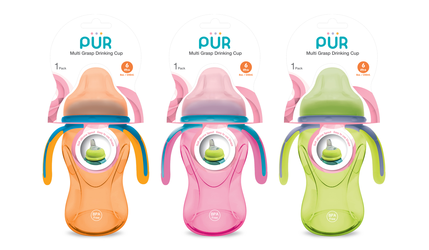 Bình tập uống 3 quai 250 ml