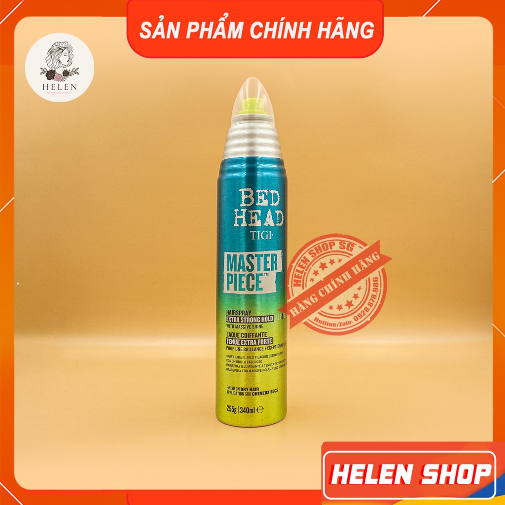 Tigi gôm xịt tóc giữ nếp siêu bóng tigi bed head masterpiece 340ml