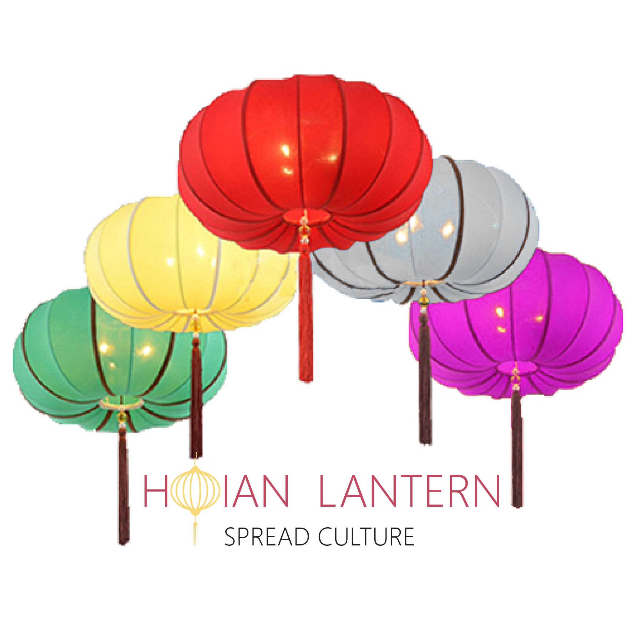 Đèn lồng khung sắt cách tân vải đũi