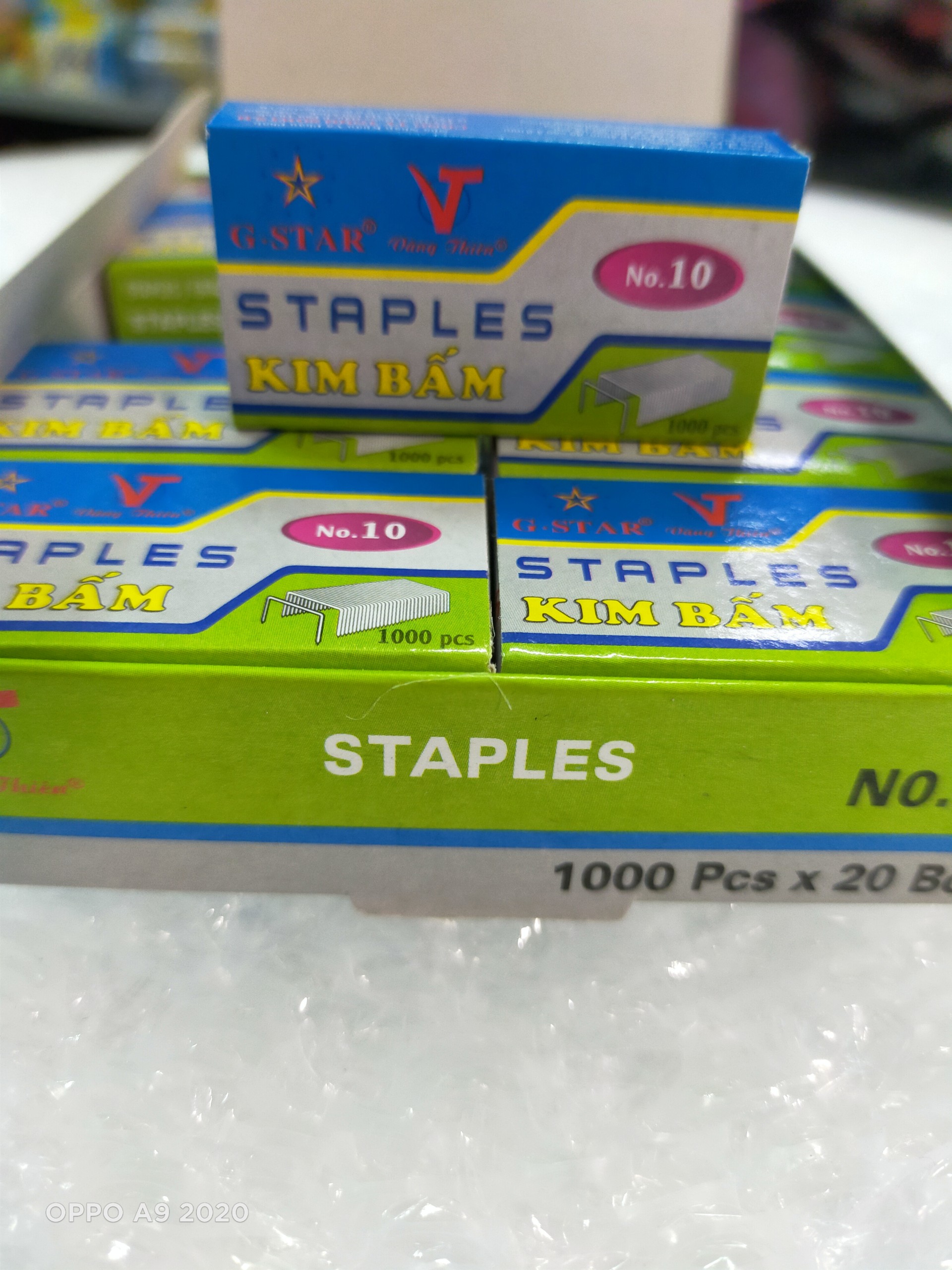 Combo 5 hộp kim bấm số 10 GSTAR No.10 (1 HỘP 1000 KIM)
