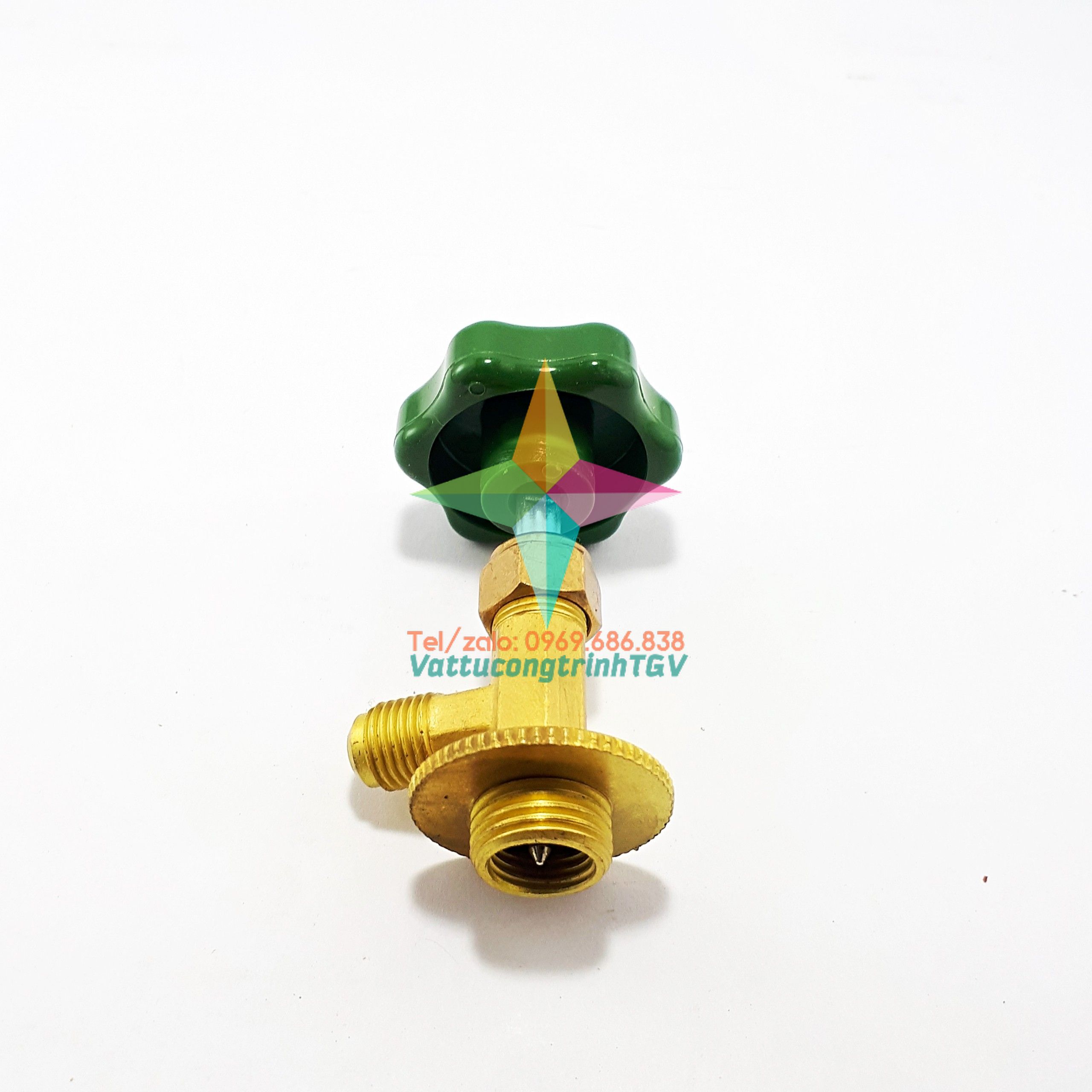 Van khóa mở Gas lon CT-338( xanh)