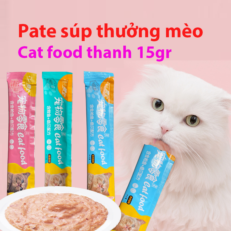 Pate cho mèo 15gr dạng thanh
