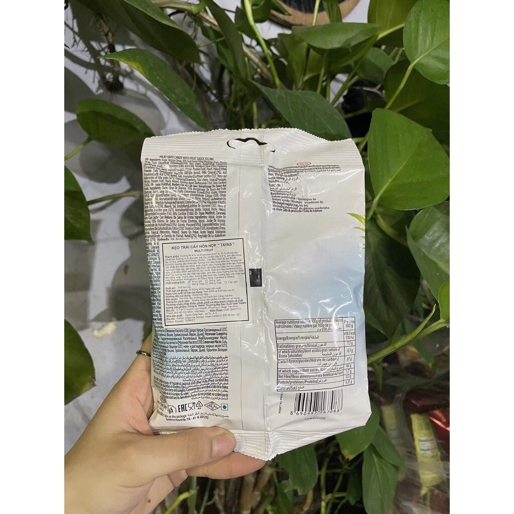 Kẹo Tayas Trái Cây Hỗn Hợp Nhiệt Đới Multi Fruit (Gói 90g)