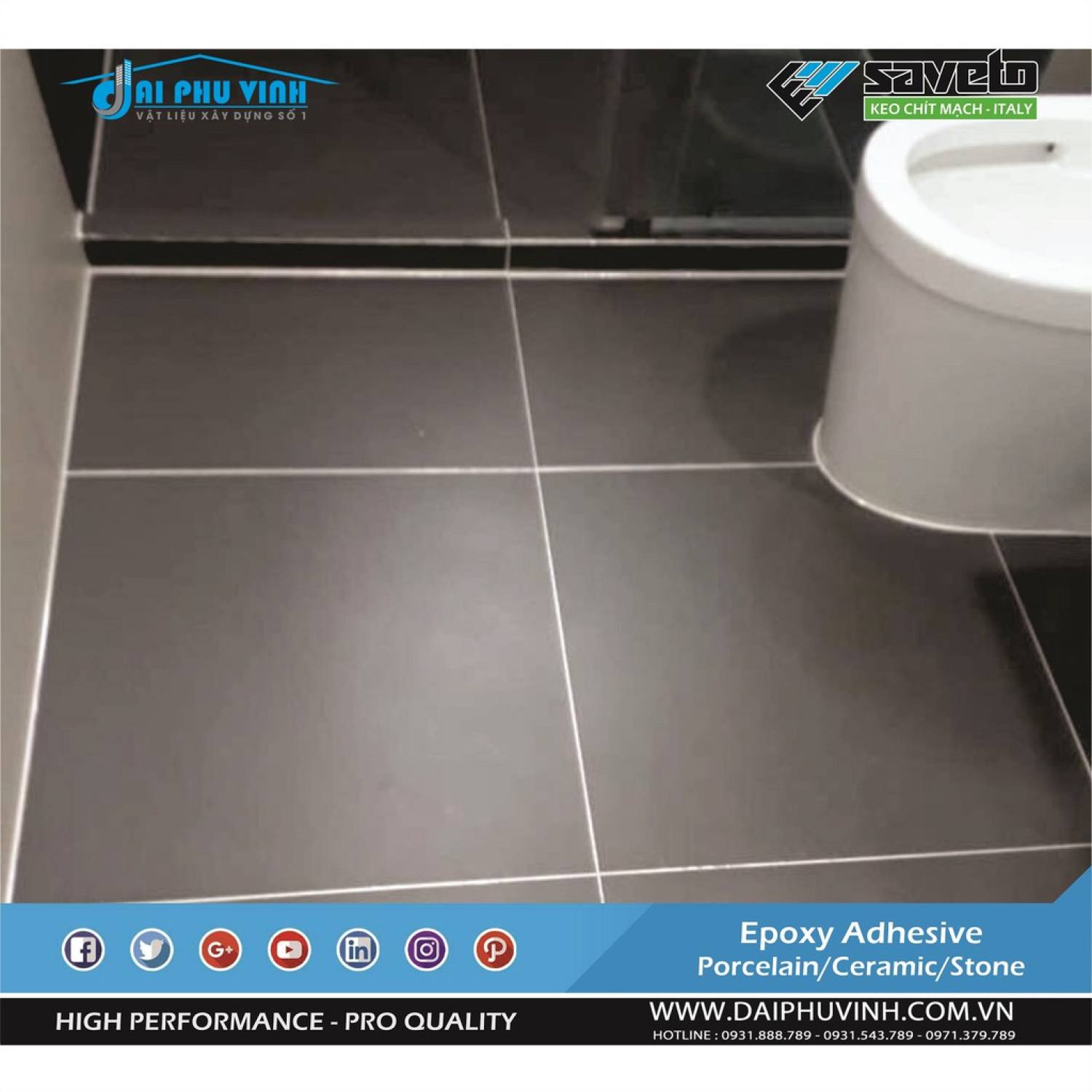 [lᴏại 1] Combo 5 chai keo chà ron SAVETO cao cấp dùng 60m2