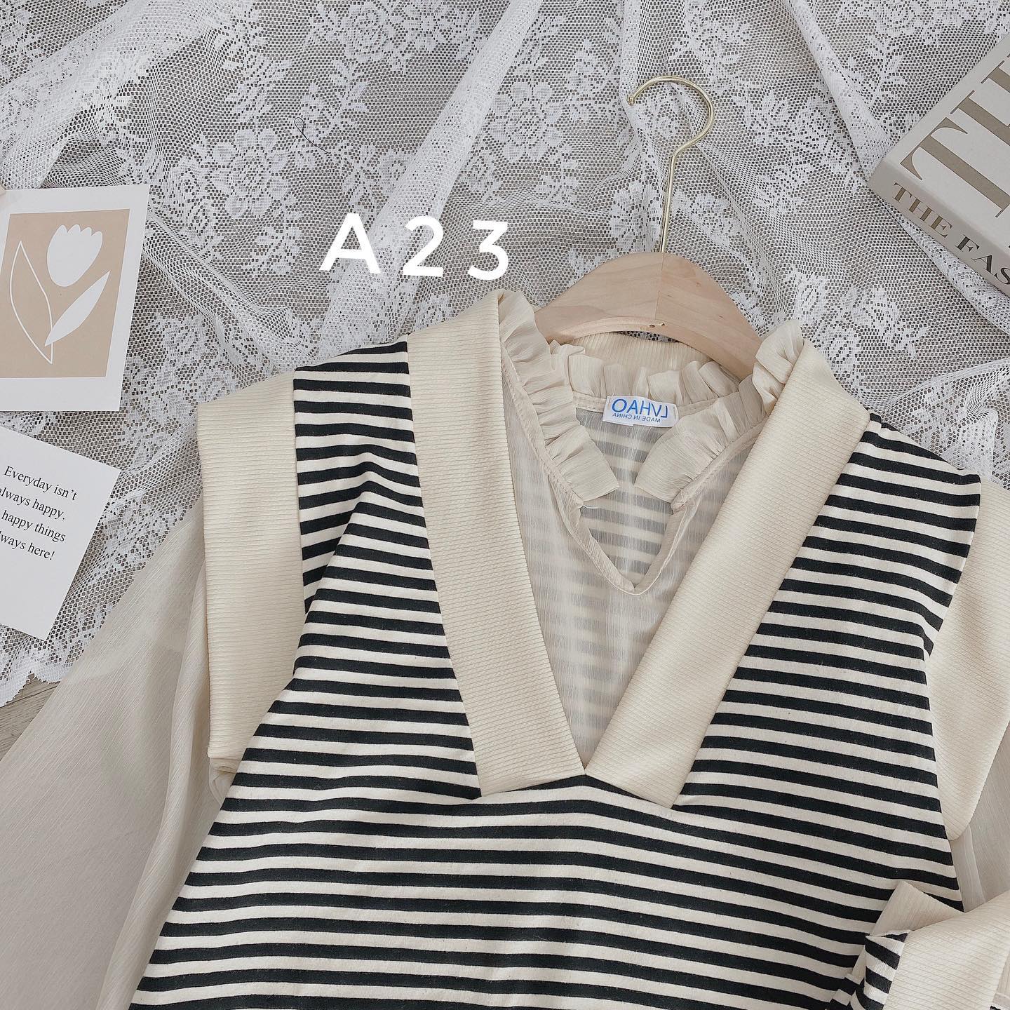 Áo tơ mix ghile len siêu xinh có sẵn