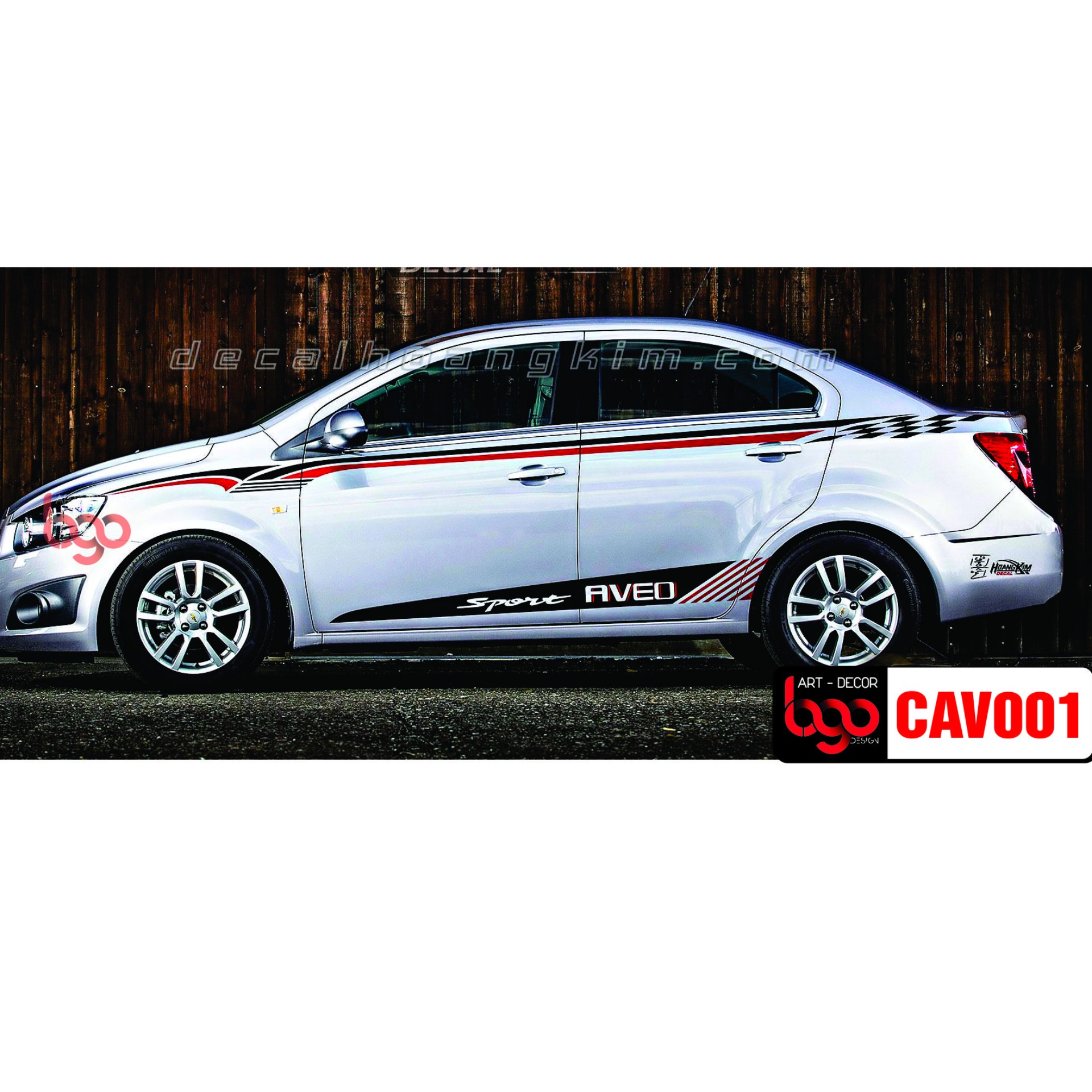 Tem xe Chevrolet Aveo - CAV001