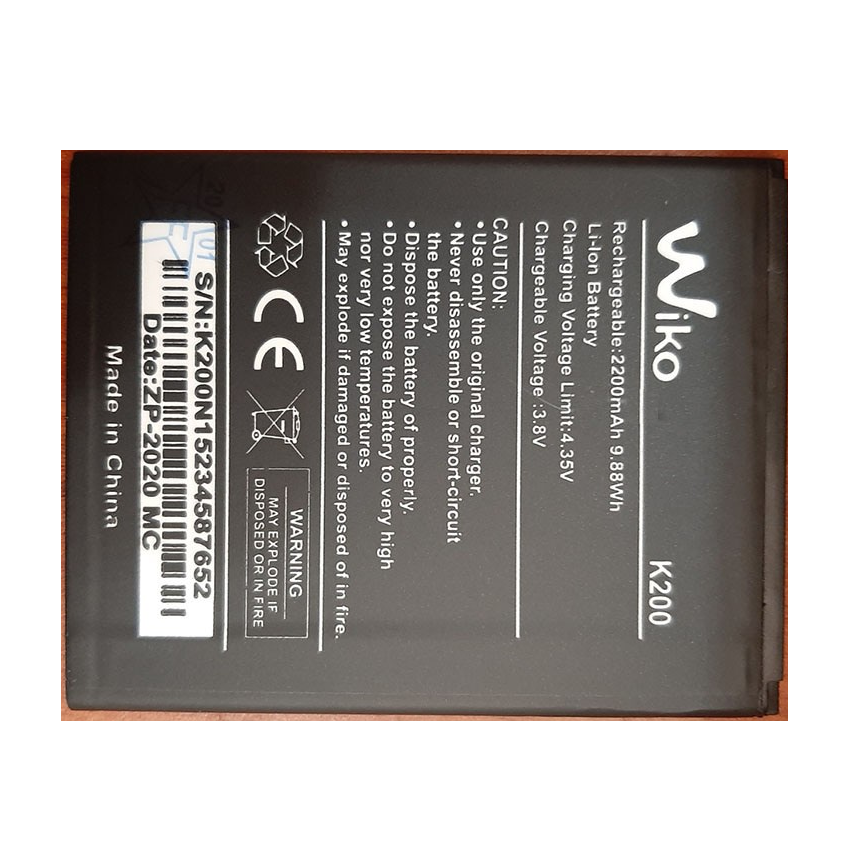 Pin điện thoại Wiko Sunny 3 plus / K200