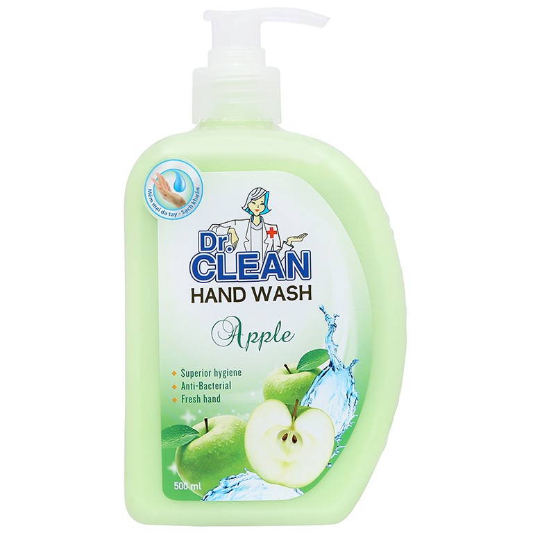 [HCM]Nước rửa tay sạch khuẩn Dr. Clean chai 500ml