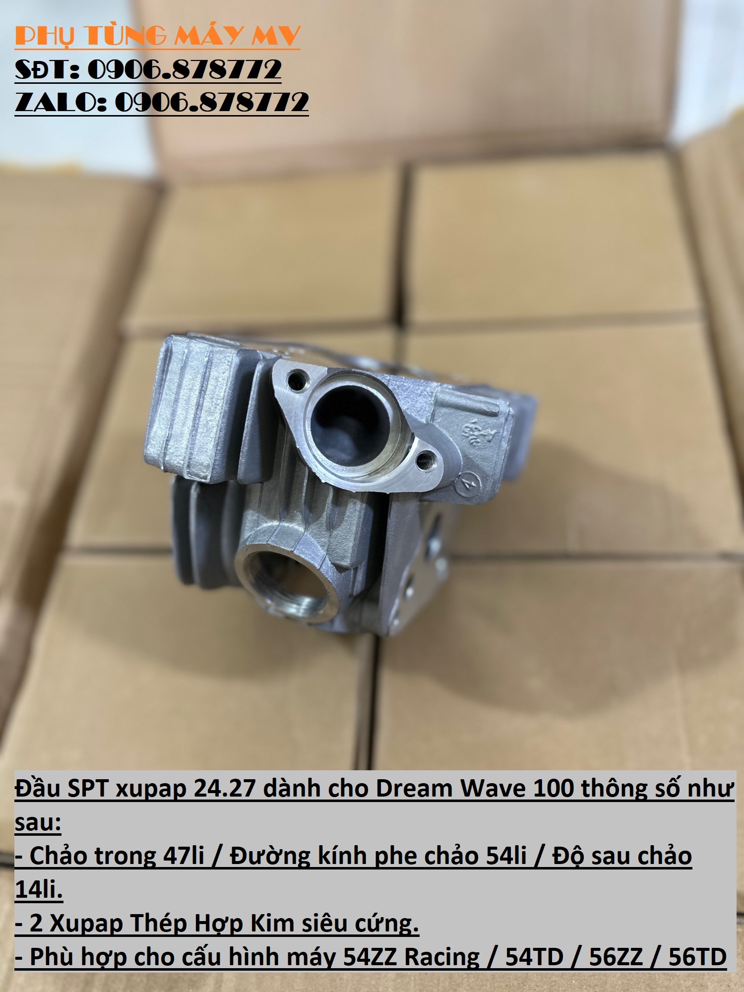 Đầu SPT xupap 24.27 dành cho Dream Wave 100