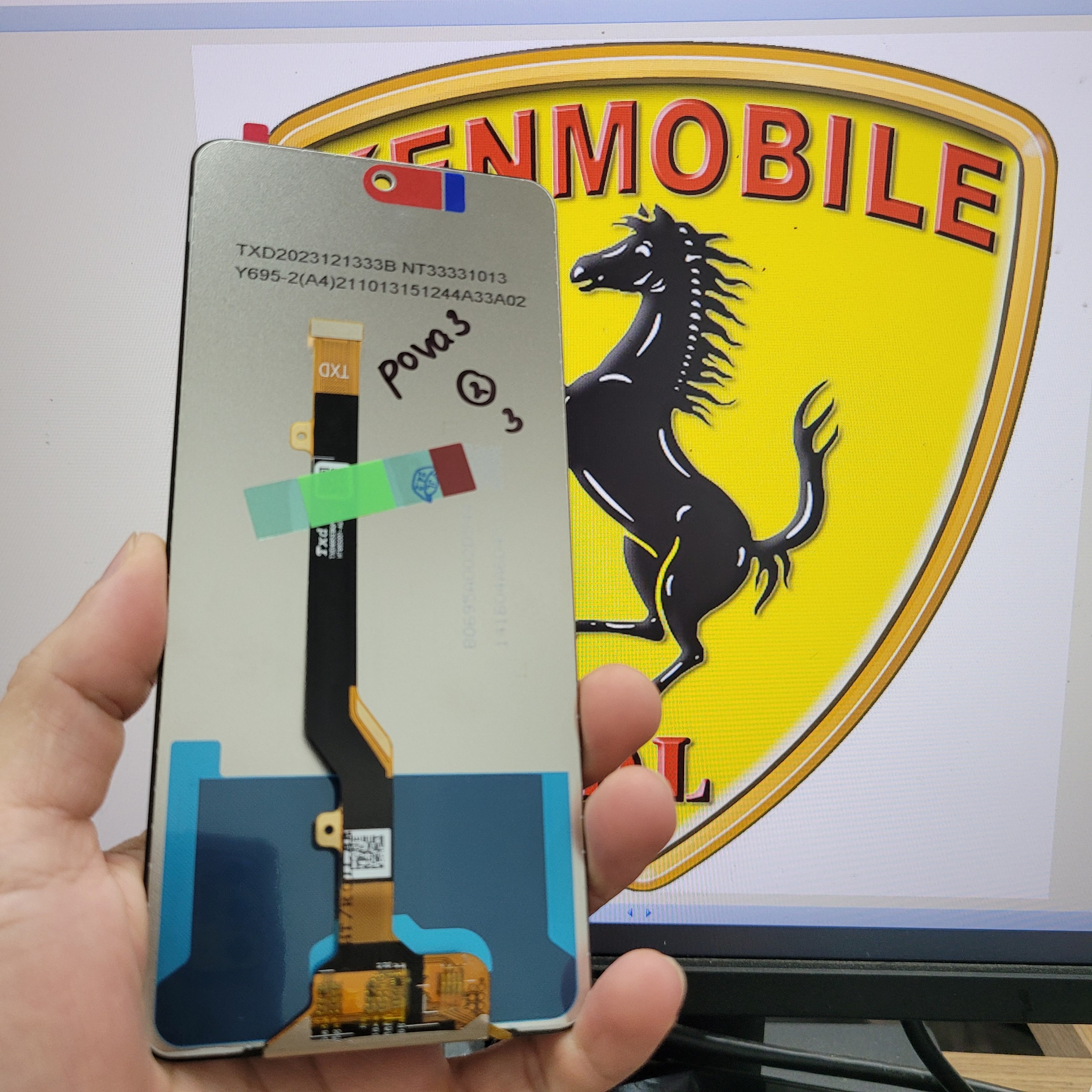 Màn hình nguyên bộ tương thích tecno pova 2 / pova 3