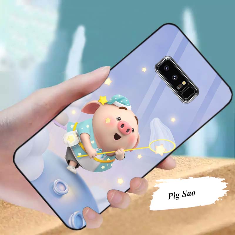 Ốp Samsung Galaxy Note 8 Lưng Kính Cường Lực Sáng Bóng