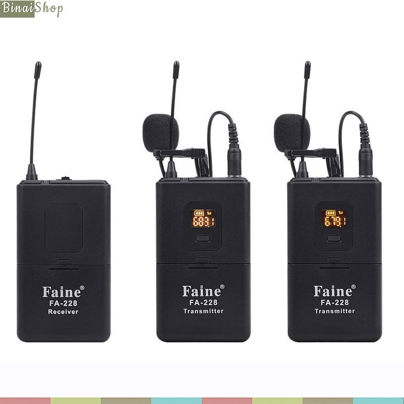 Faine FA-228 - Micro không dây VHF cho máy ảnh, điện thoại