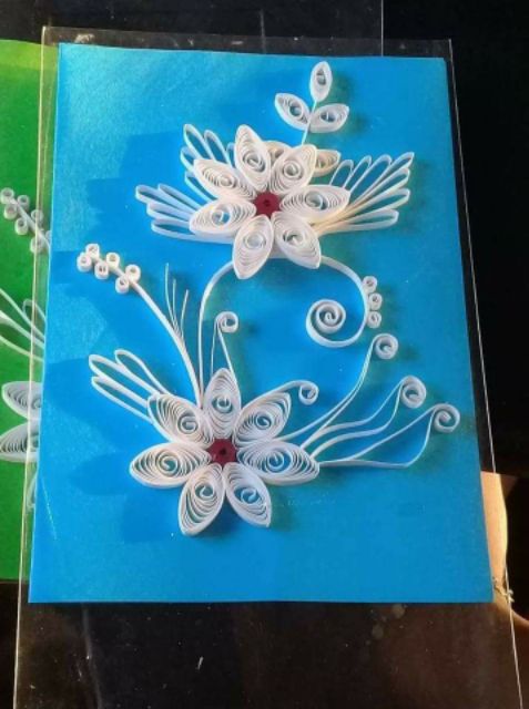 Thiệp giấy xoắn thiệp quiling bưu thiếp