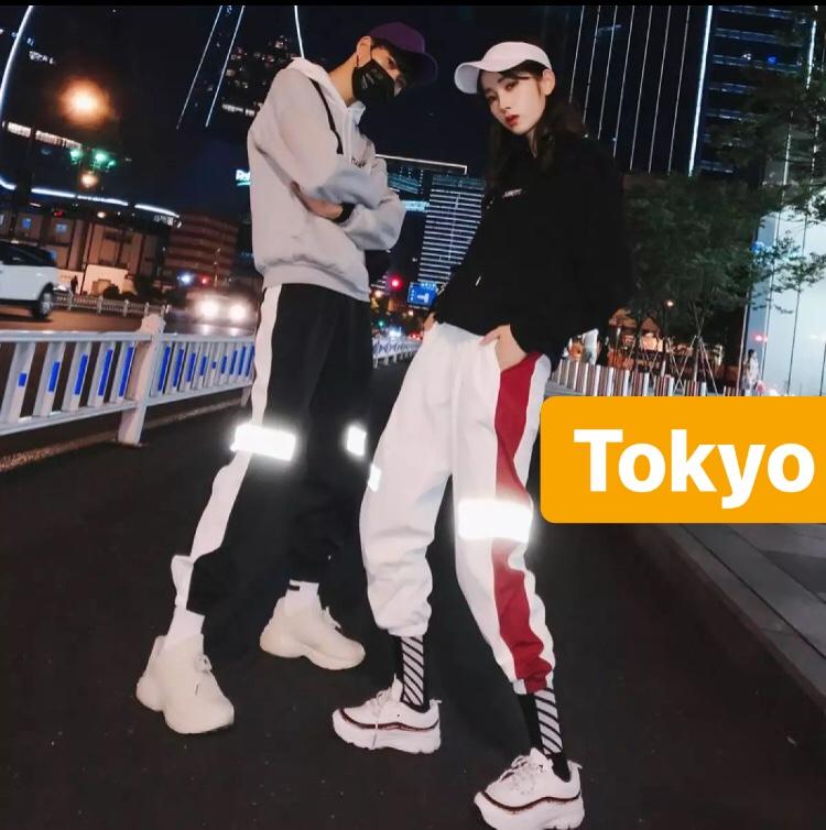 Quần Jogger Hiphop Nam Nữ Viền Vạch Phản Quang HIROTAKE - TOKYO FASHION