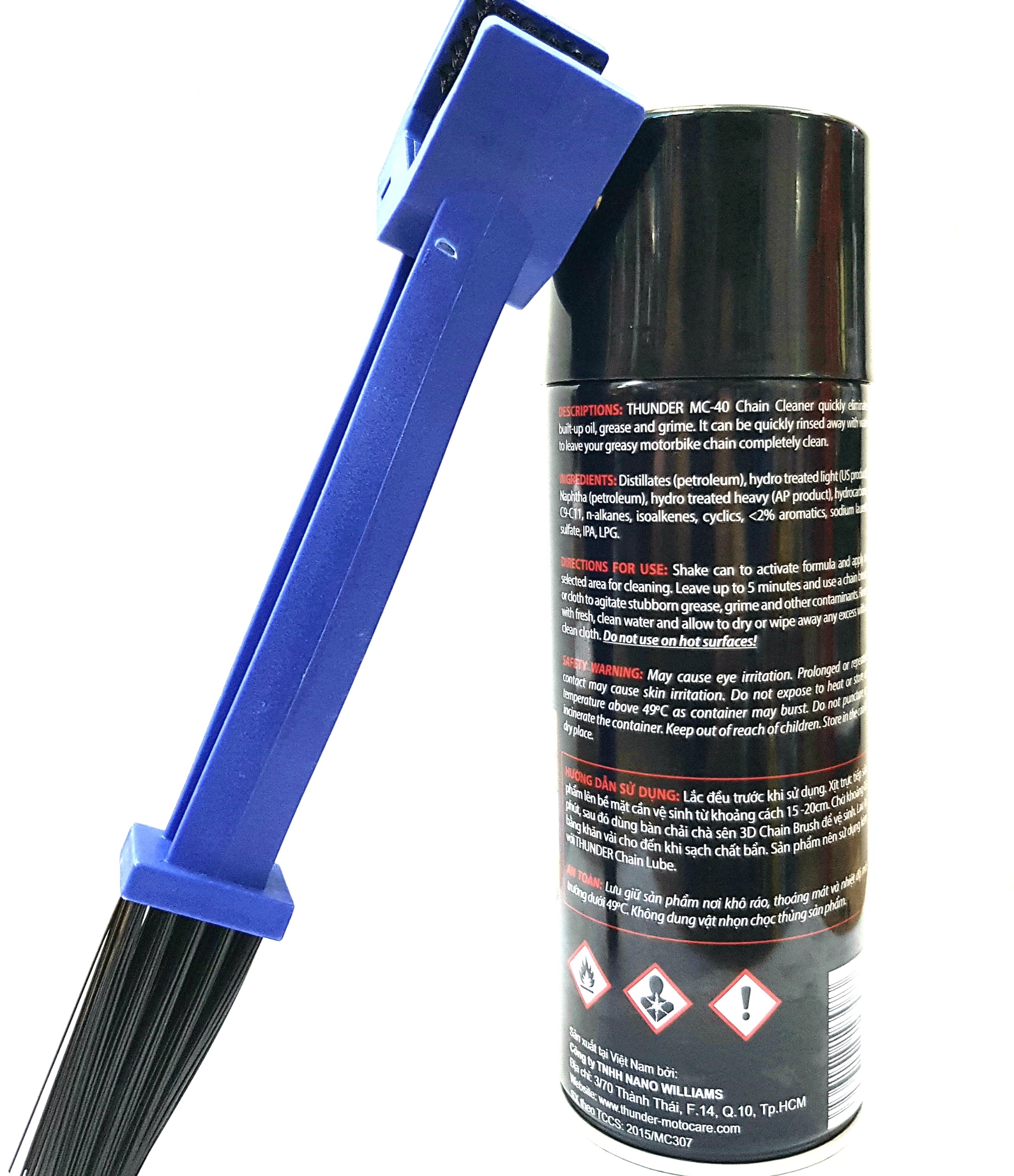 [HCM]Combo Làm sạch sên Thunder MC40 và Bàn chải
