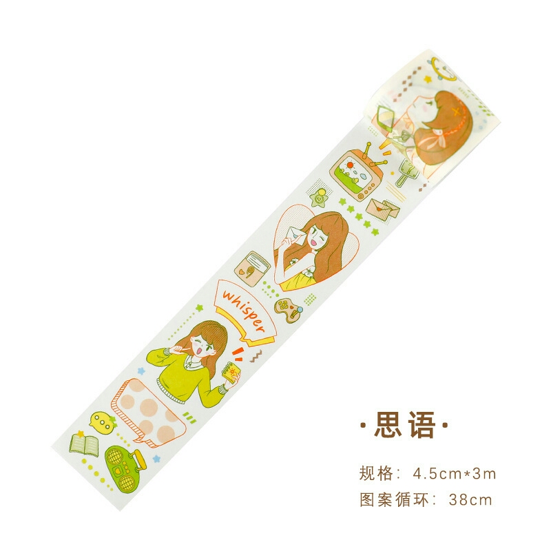[HCM]Washi tape cô gái đáng yêu (Hàng có sẵn)