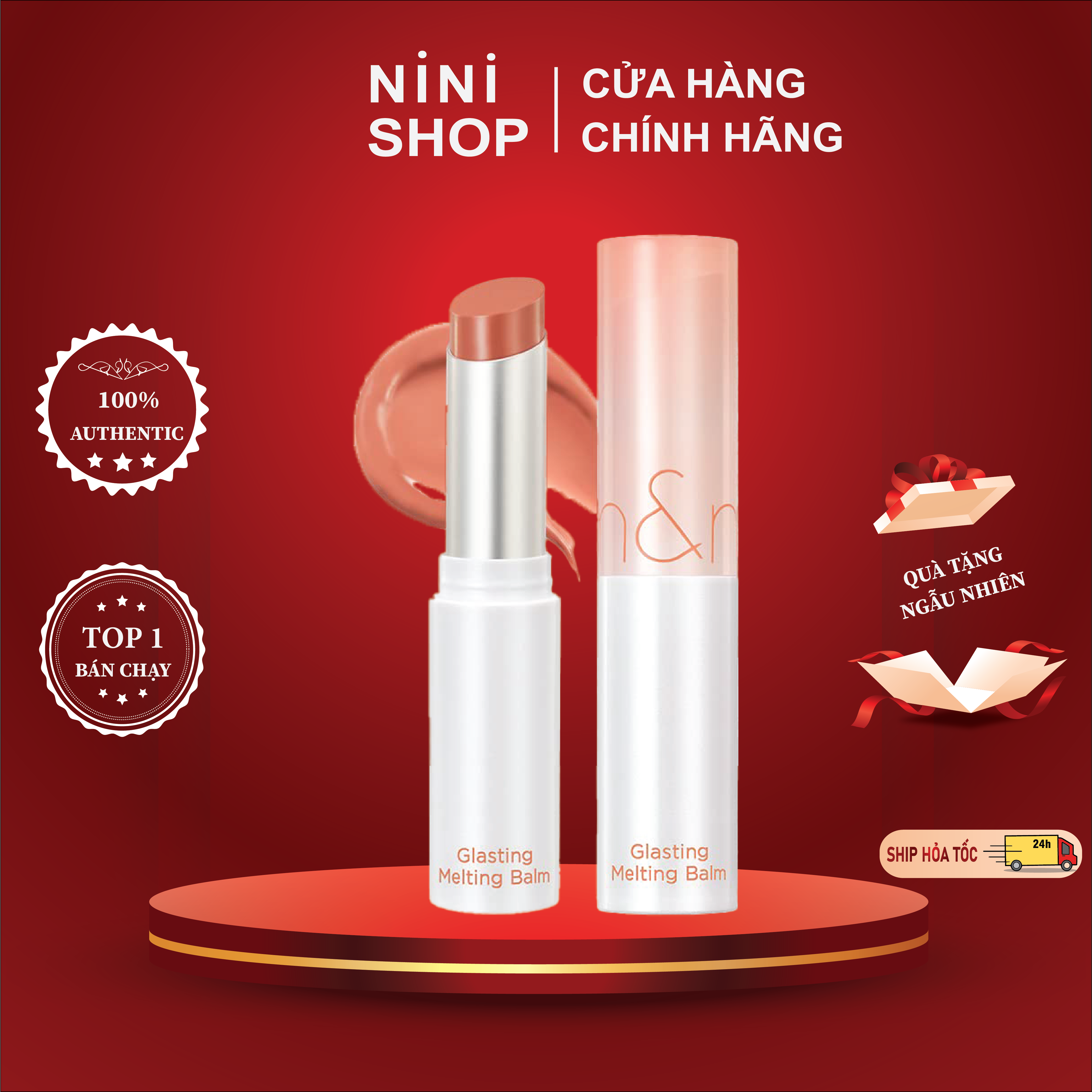 Son dưỡng màu tint Romand Glasting Melting Balm 3.5g - Ninishop