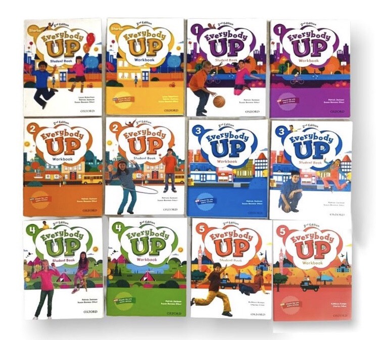 Sách Everybody Up Starter, 1, 2, 3, 4, 5: Class Book And Workbook