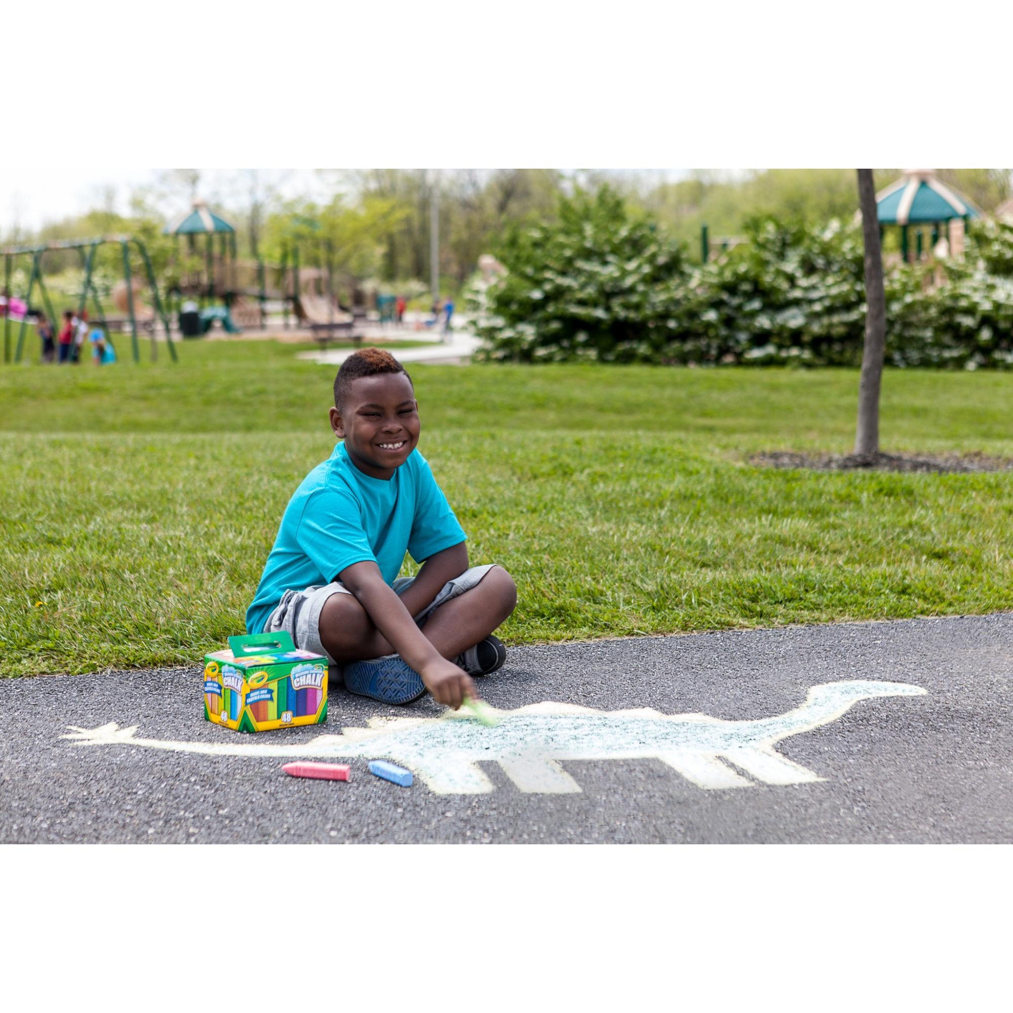 [HCM]HỘP 48 VIÊN PHẤN MÀU CRAYOLA WASHABLE SIDEWALK CHALK (RỬA ĐƯỢC)