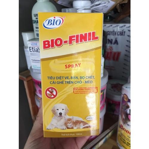 Bio Finil 100ml xịt ve rận bọ chét
