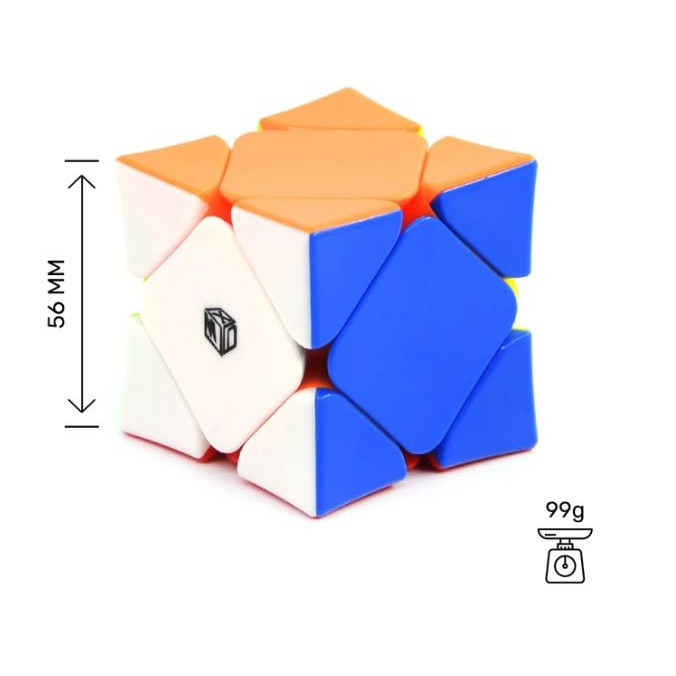 [Rubik Biến thể] QiYi Magnetic Skewb Wingy Rubik Black/ Stickerless