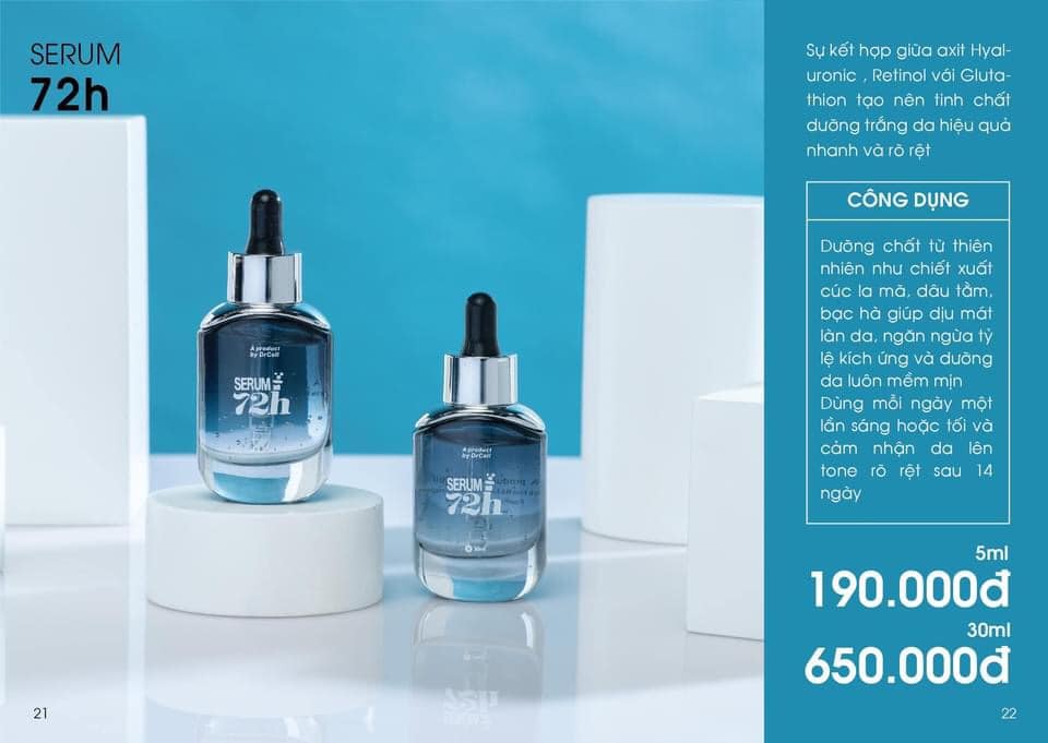 Serum Truyền Trắng 72h Dr Cell