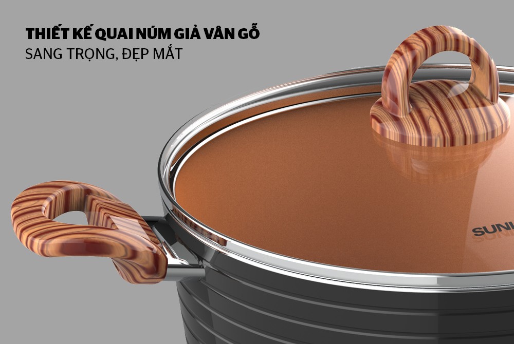 NỒI CERAMIC ĐÁY TỪ SUNHOUSE SHG2020MCA