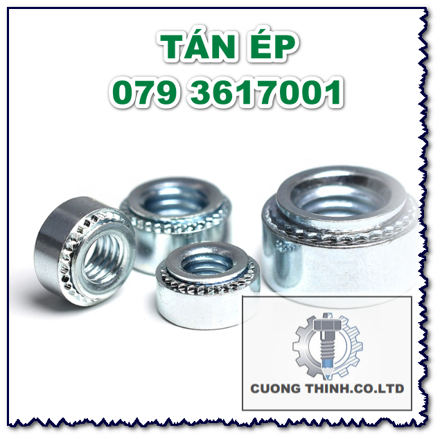 TÁN ÉP , ECU ÉP , TÁN TỰ GIỮ , ỐC VÍT PEM - BỊCH 100 CON