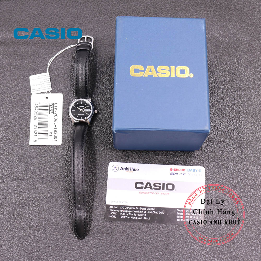 Đồng hồ nữ Casio LTP-V006L-1B2 dây da