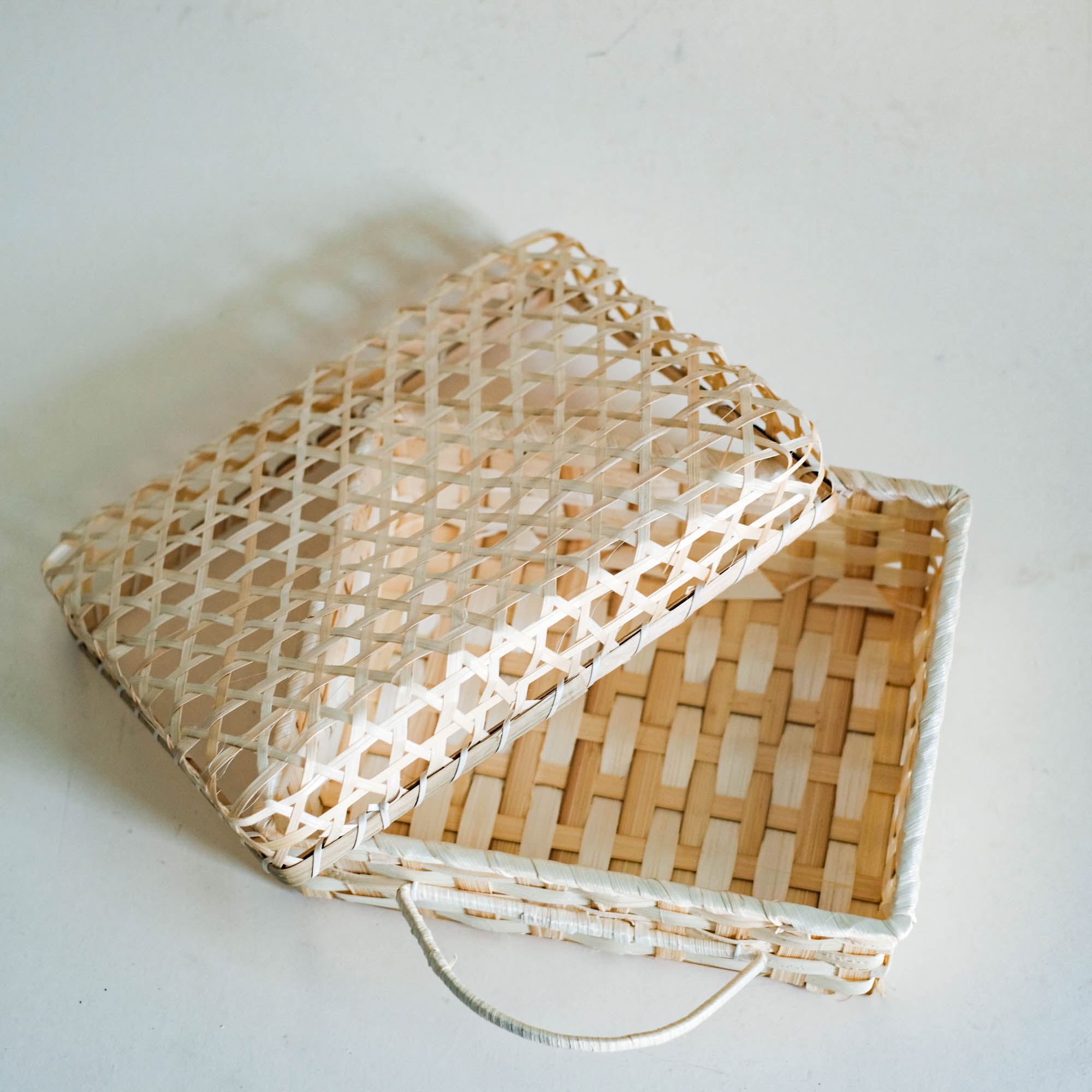 Gift Box bamboo đan-bamboo Square-woven bamboo box(33x30x10cm)