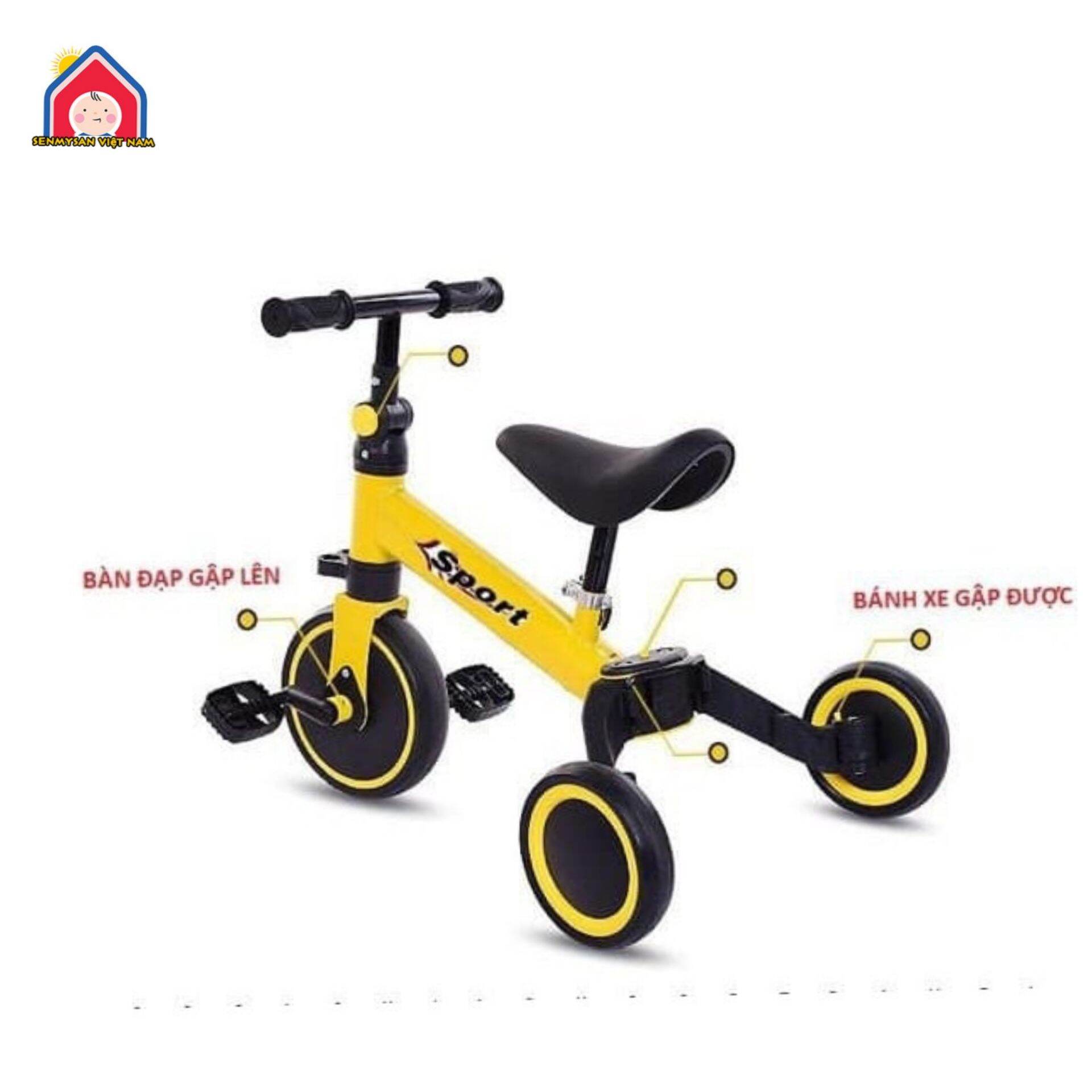 Xe đạp xe chòi chân  cho bé hàng đẹp ghế nệm da khung hợp kim chịu lực cao