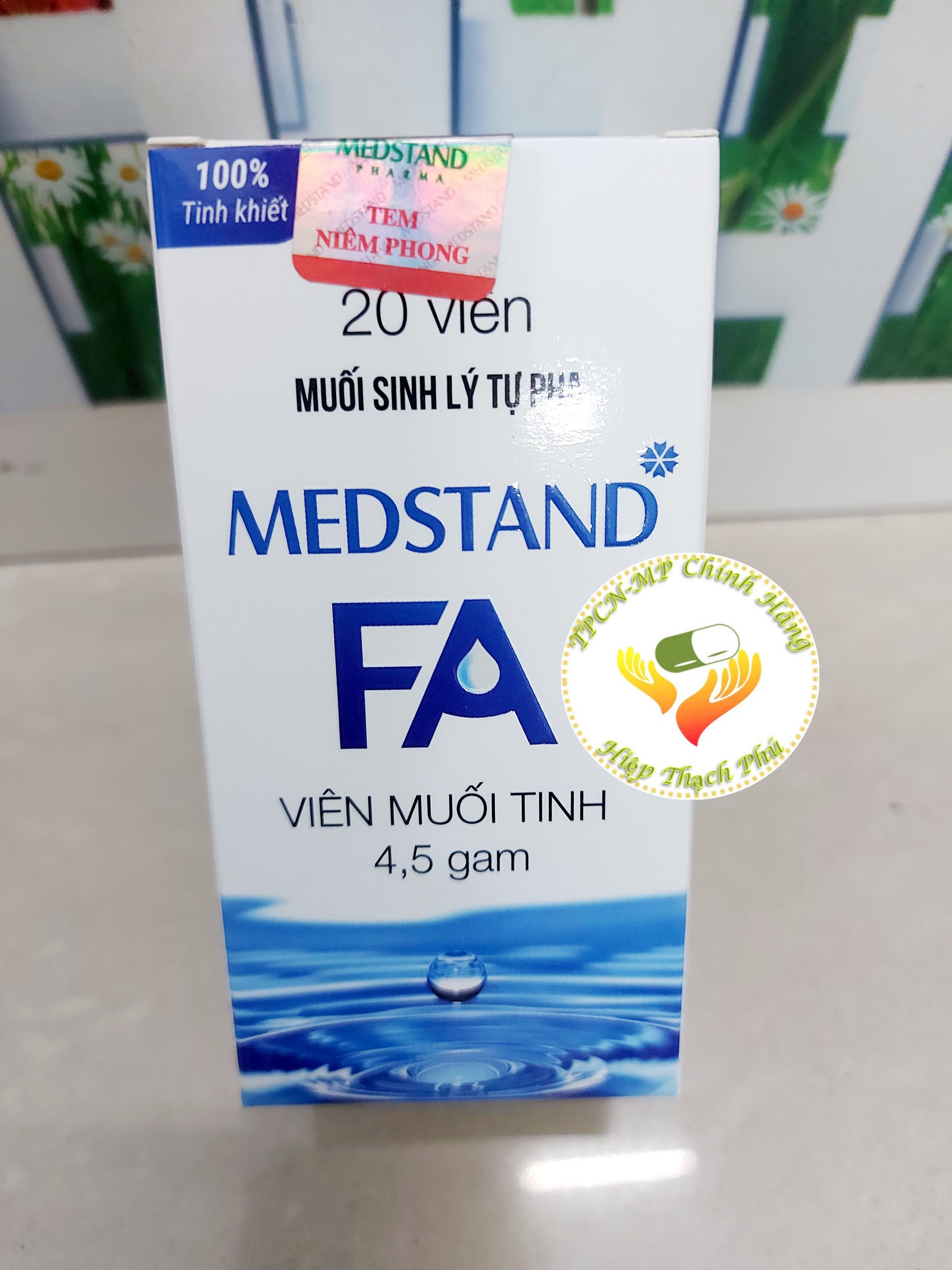 Viên muối tinh tự pha medstand fa hộp 20 viên