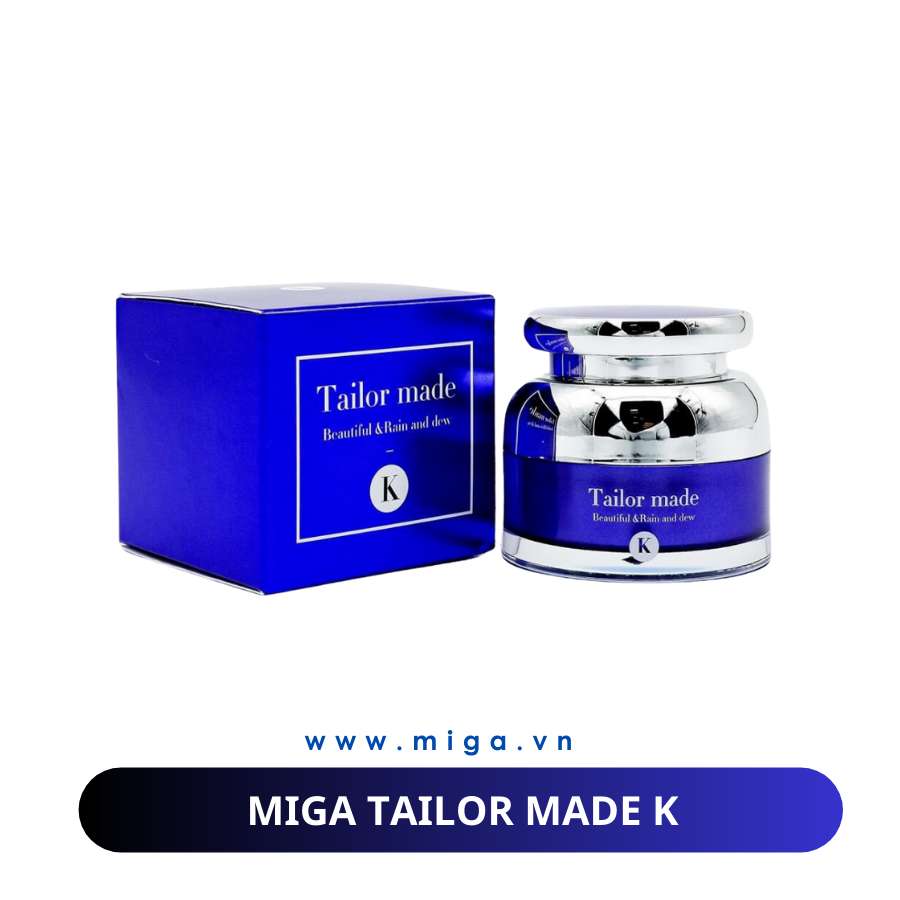 Bộ kem nám tailor made K (Whiten Color) - C (Color Cream) mới Miga