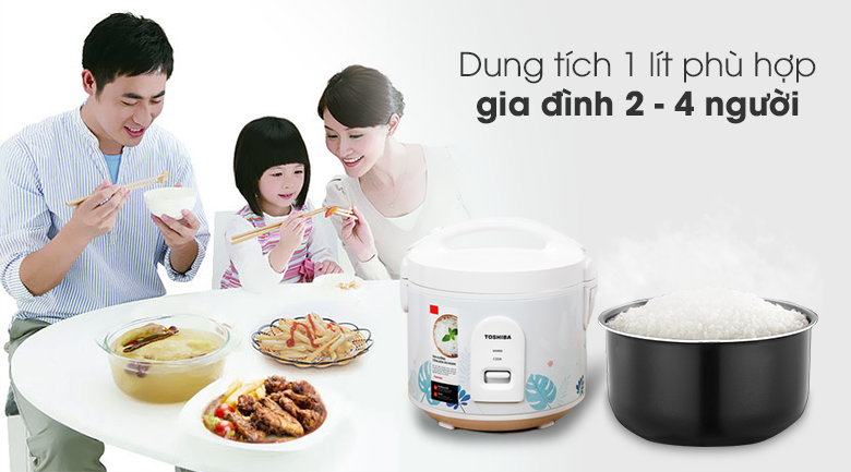 Nồi cơm nắp gài toshiba 1 lít rc-10jh2pv