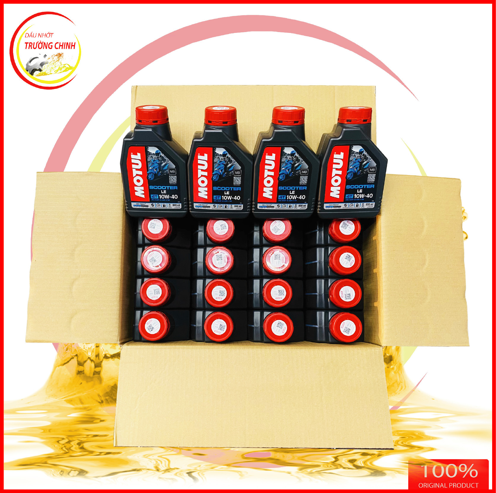 Nhớt Motul Scooter Le 10W40 dành cho xe ga