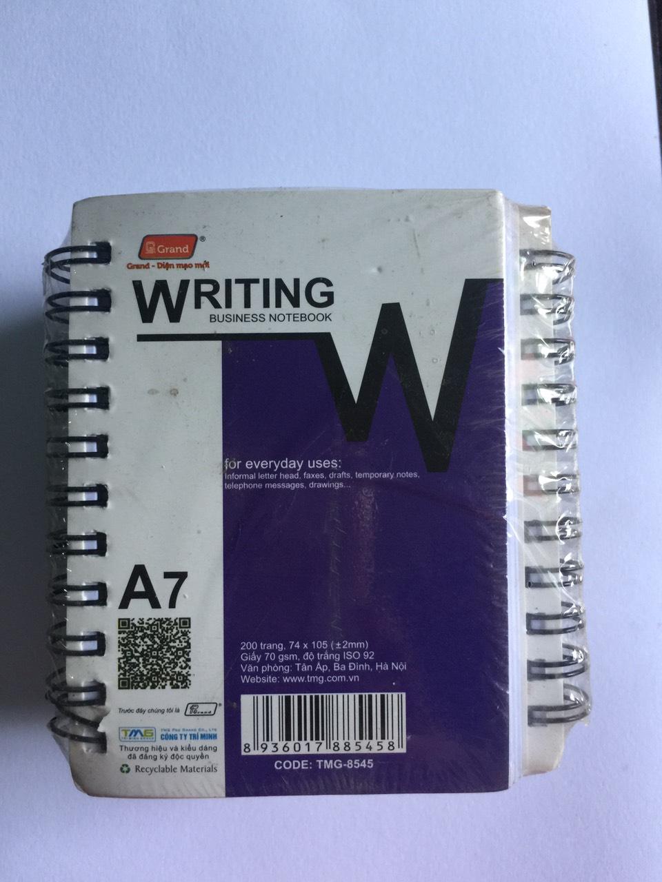 BỘ 6 CUỐN SỔ LÒ XO A7  200 TRANG