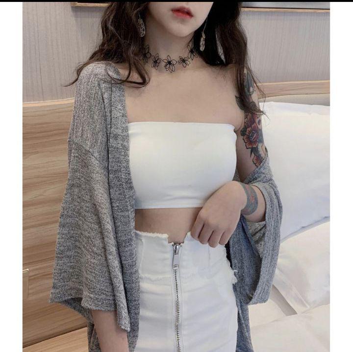 Áo ống croptop thun gân sexy 11221