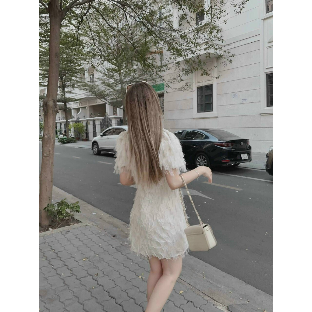 [Nala Dress] Đầm WAYO lông vũ dạ tiệc sang trọng