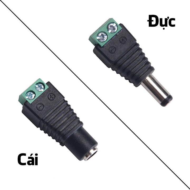 Jack DC Nối Nguồn Đực/Cái