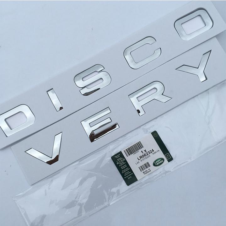 Tem chữ nổi Discovery dán xe ô tô
