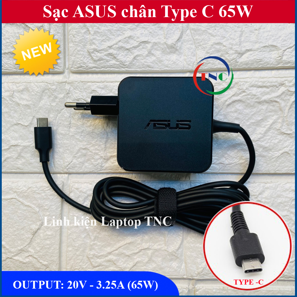 [Type C] Sạc Laptop Asus 20V - 3.25A (65W) chân C USB C