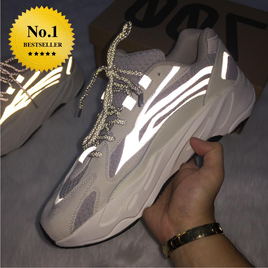 [Tặng Hộp & Tặng Tất] Giày Thể Thao Sneaker Yzy 700 Static Full Phản Quang - Nam Nữ