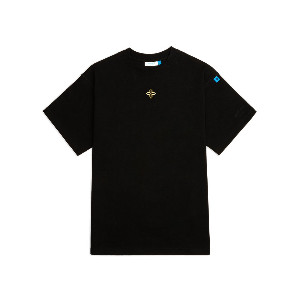 Áo thun LEVENTS XL Logo/ Black Yellow!