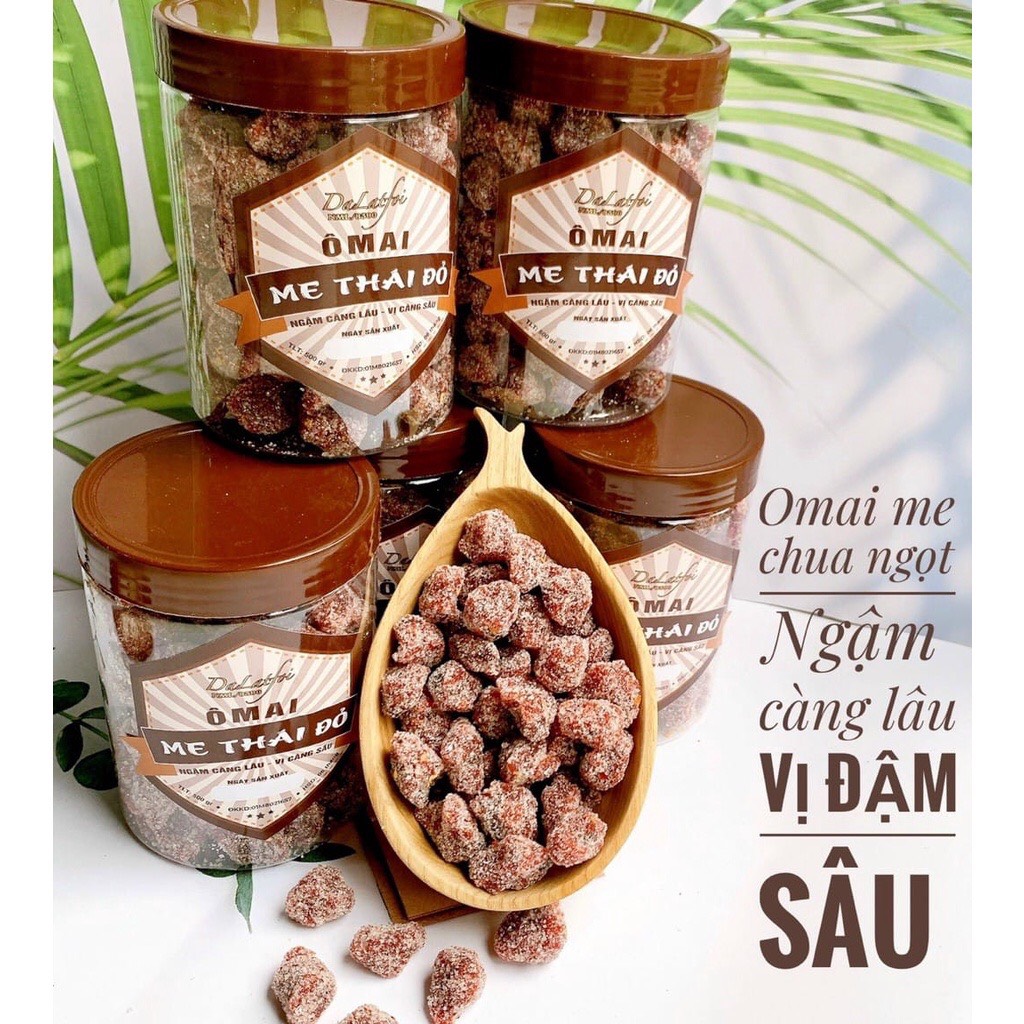 Ô mai me Thái đỏ ngào đường chua cay 56k/ hộp 500g